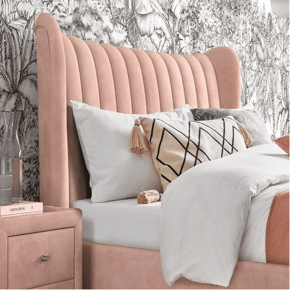 Royalrest King size Upholstered Bed Without Box Storage