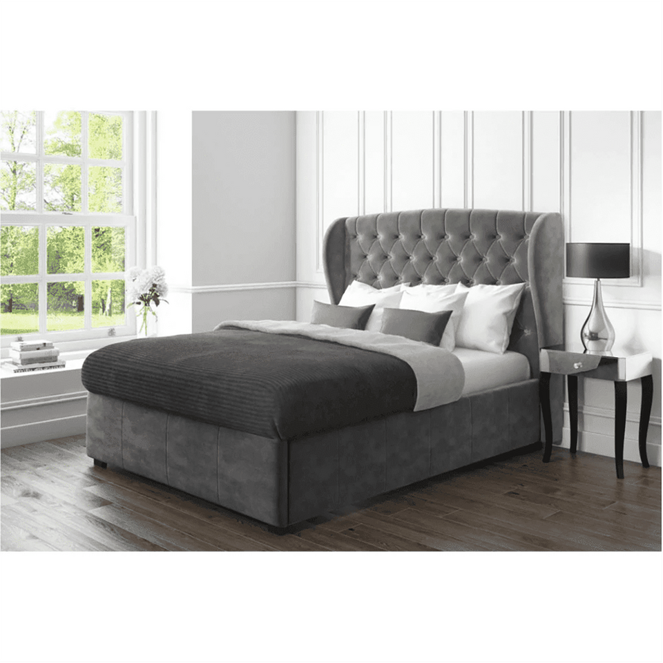 Seraphius Upholstered Bed With Box Storage