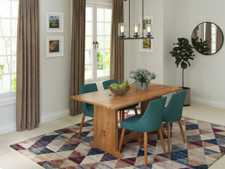 Svelte Solid Wood Dining Table And Chairs Set