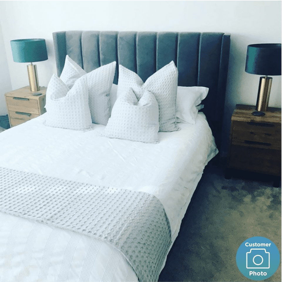 Contemporary Upholstered Bed With Box Storage