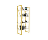 Elysium Wooden And Metal Bookshelf