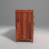 Pluto Sheesham Wood Sideboard In Reddish Rosewood