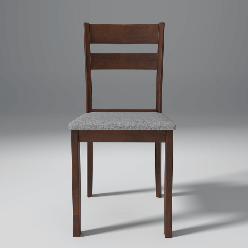 Redzepi Mango Wood Set of 2 Chair In Walnut