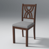 Oliver Mango Wood Set of 2 Chair In Walnut Finish