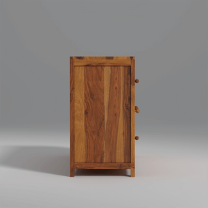 Alpha Sheesham Wood Sideboard In Light Honey