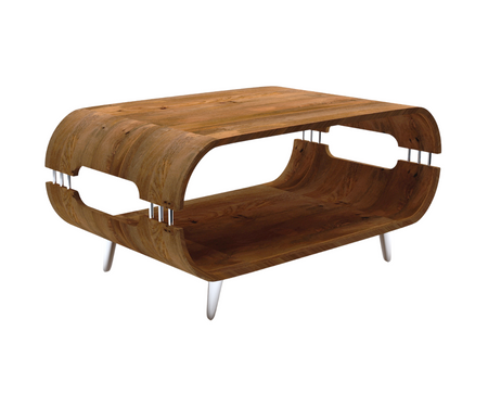 Delphine Coffee Table With Metal Legs