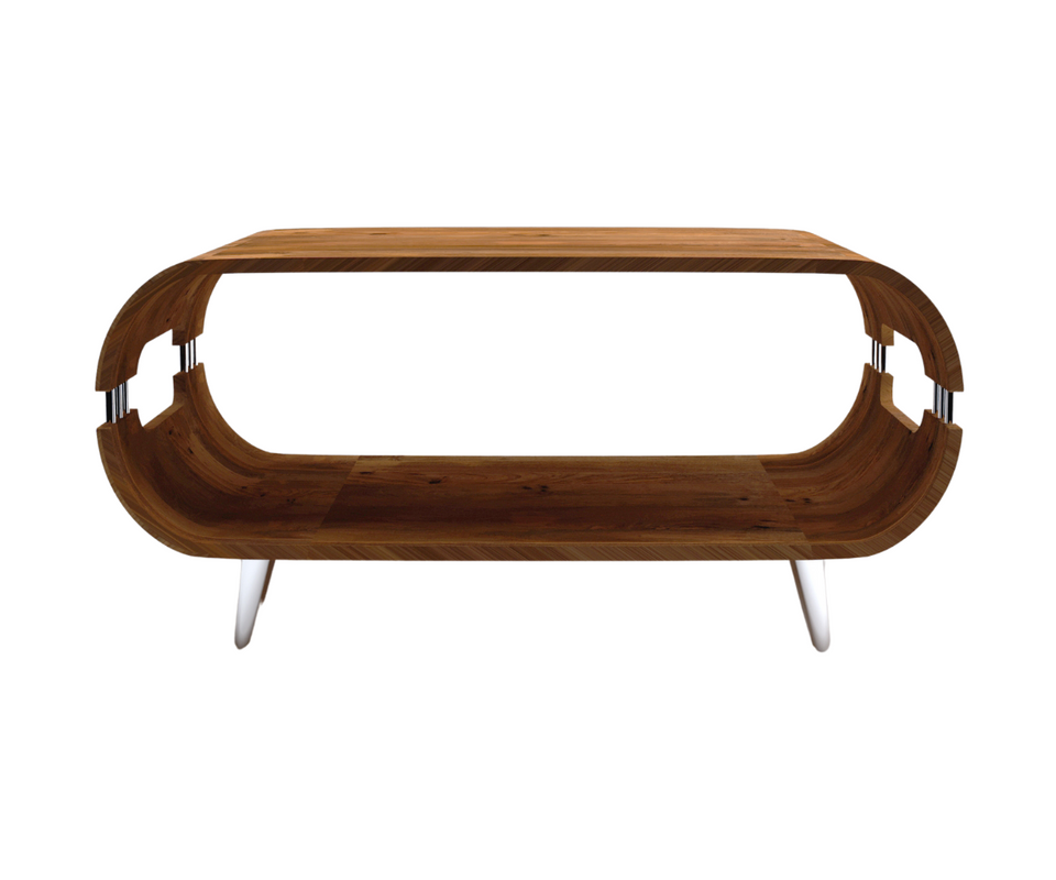Delphine Coffee Table With Metal Legs