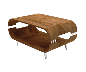 Delphine Coffee Table With Metal Legs