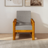 Nirvana Sheesham Wood Sofa Light Honey