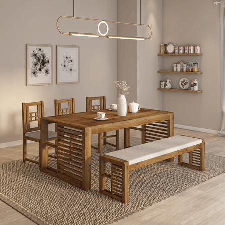 Garten Acacia Wood Dining Table with Natural Finish