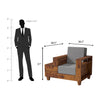 Gezeling Sheesham Wood Sofa with 2 drawers in Light Honey