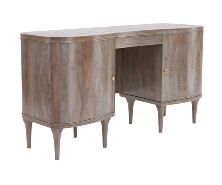Chestnut Office Desk With Storage
