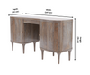 Chestnut Office Desk With Storage