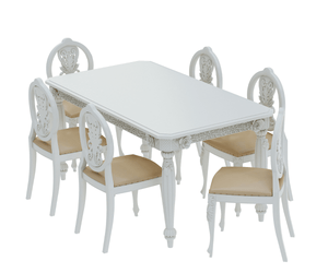 Sumptuous Luxury Carved Dining Table Set