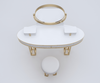 Royal Reflections Solid Wood White Dressing Table