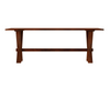 Charming X Leg Solid Wood Dining Table