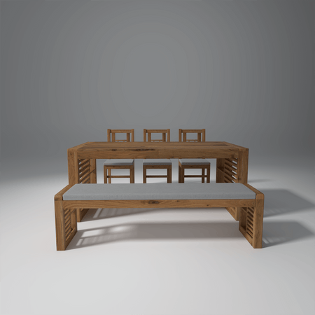 Garten Acacia Wood Dining Table with Natural Finish