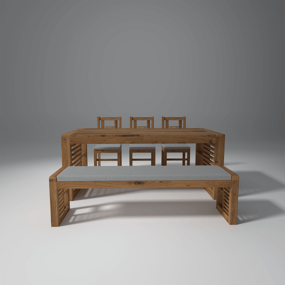 Garten Acacia Wood Dining Table with Natural Finish
