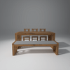 Garten Acacia Wood Dining Table with Natural Finish