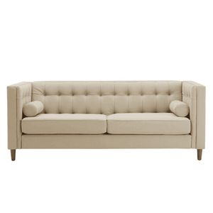 Brocade 3 Seater Sofa in Beige colour