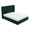 Contemporary Upholstered Bed With Box Storage