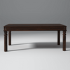 Adria Sheesham Wood Dining Table 6 Seater In Walnut