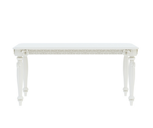 Sumptuous Solid Wood White Dining Table