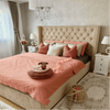 Sprucely Upholstered Bed With Box Storage