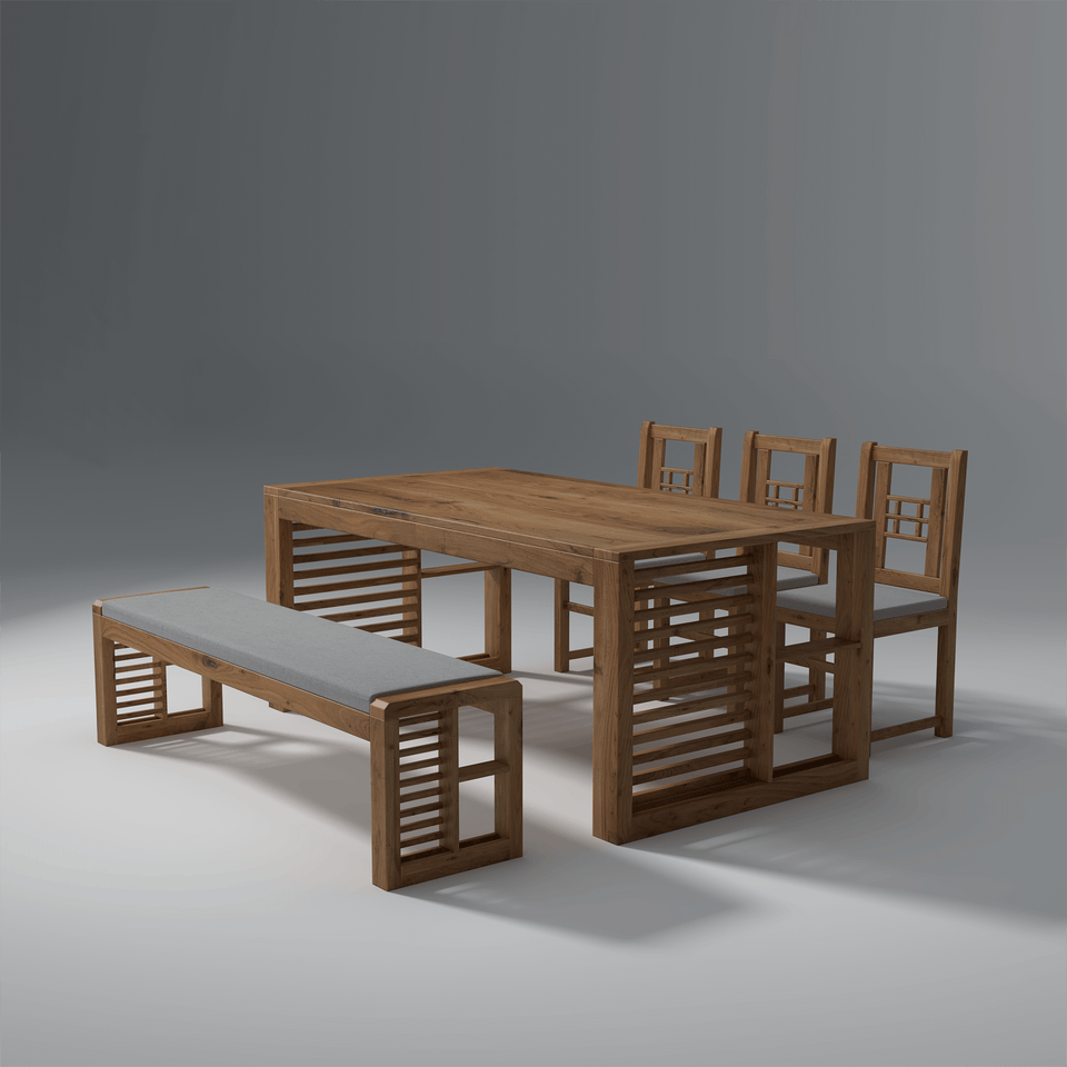 Garten Acacia Wood Dining Table with Natural Finish