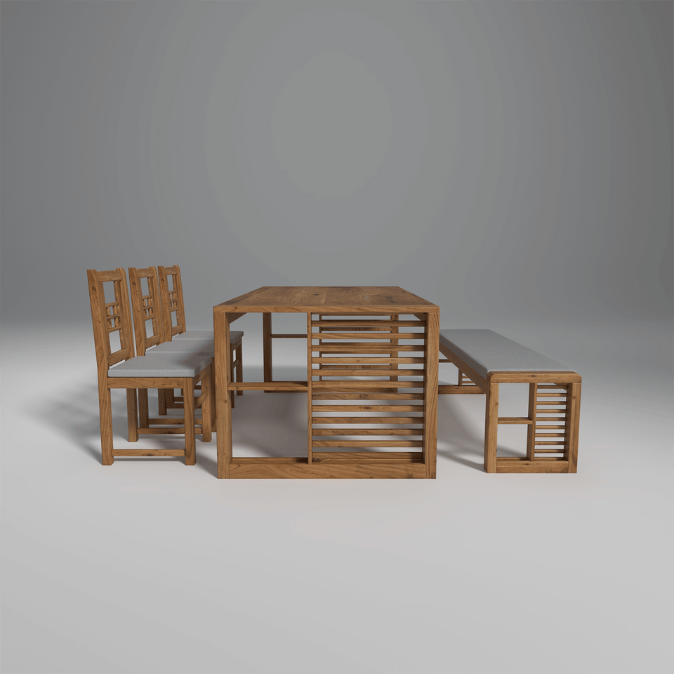 Garten Acacia Wood Dining Table with Natural Finish