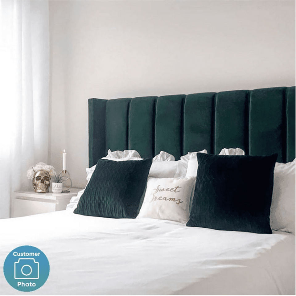 Contemporary Upholstered Bed With Box Storage