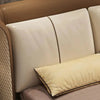 Arborwood Upholstered Bed in Beige and Brown Colour With Box Storage