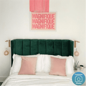 Contemporary Upholstered Bed With Box Storage