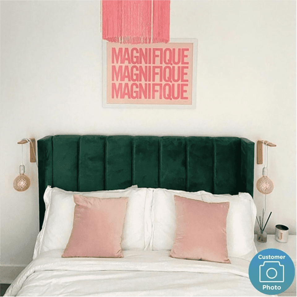 Contemporary Upholstered Bed With Box Storage