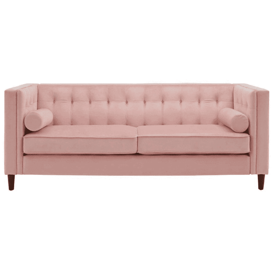 Knole 3 Seater Sofa in pink colour
