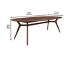 Opulent Solid Wood Dining Table with Upholstered Chairs