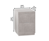 Plush Wooden Bedside Table