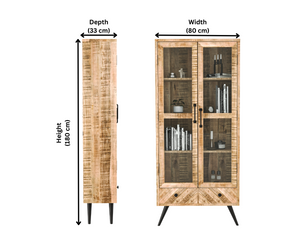 Glass Glimpse Bookshelf