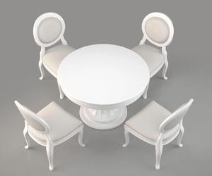Azylo Luxury Solid Wood Round Dining Set
