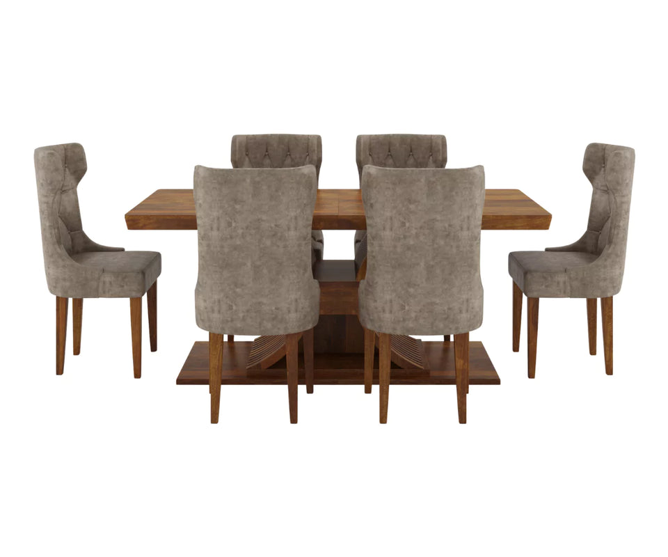Caelistra Extendable 4-6 Seater Dining Table and Chairs Set