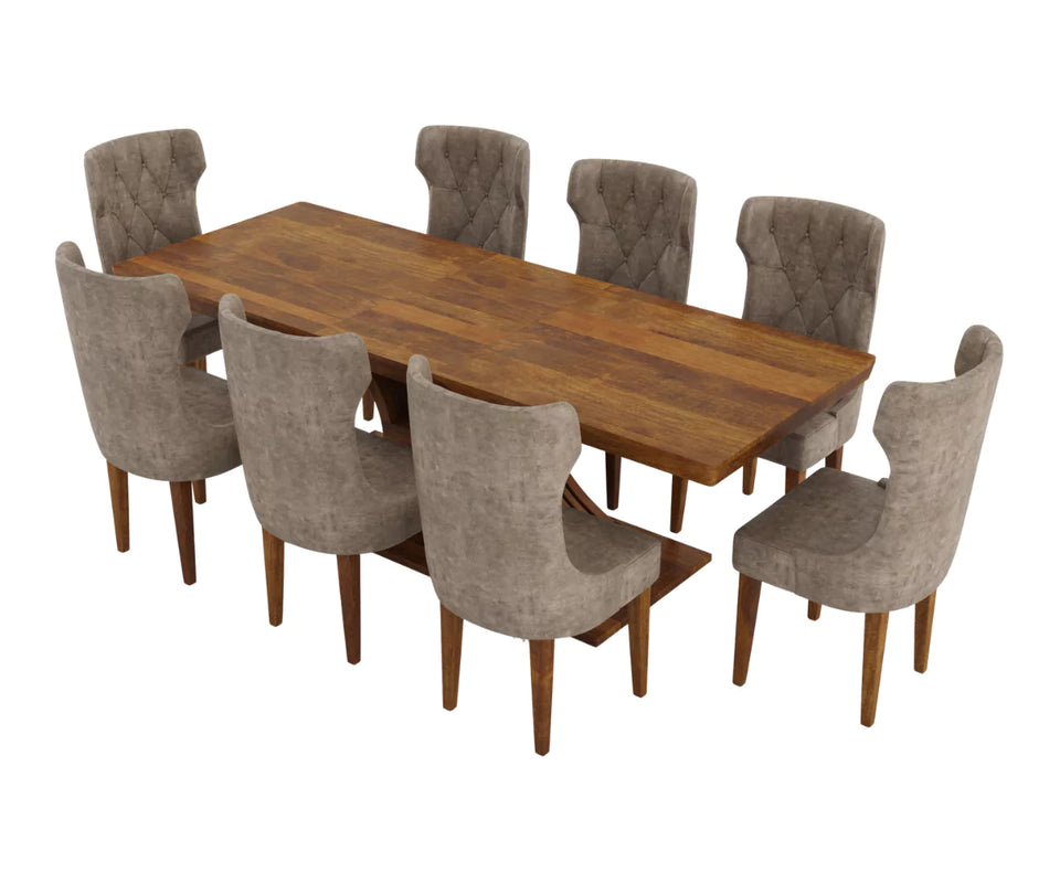 Caelistra Extendable 4-6 Seater Dining Table and Chairs Set