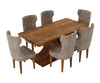 Caelistra Extendable 4-6 Seater Dining Table and Chairs Set
