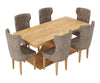 Caelistra Extendable 4-6 Seater Dining Table and Chairs Set
