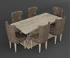 Caelistra Extendable 4-6 Seater Dining Table and Chairs Set