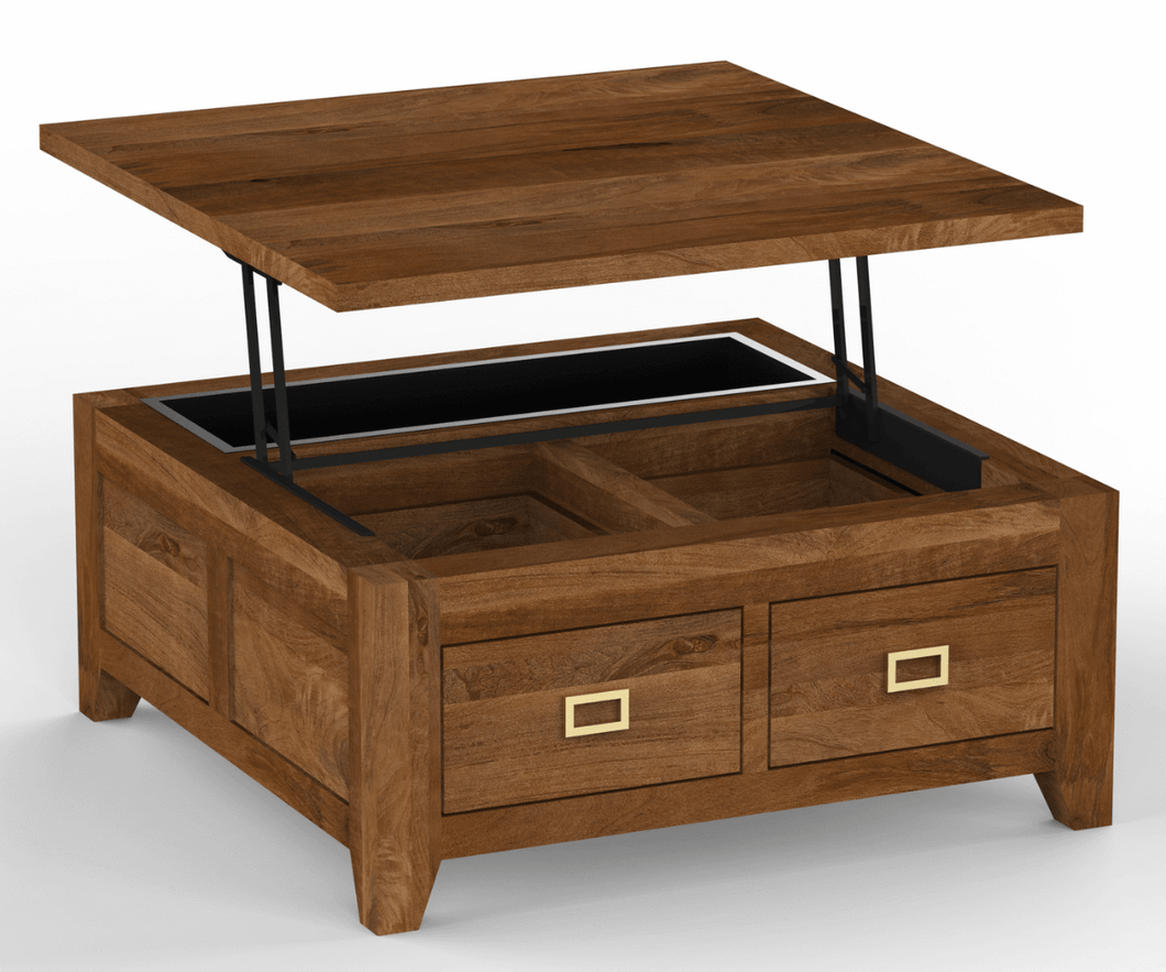 Caledonia Lift Top Coffee Table with Storage