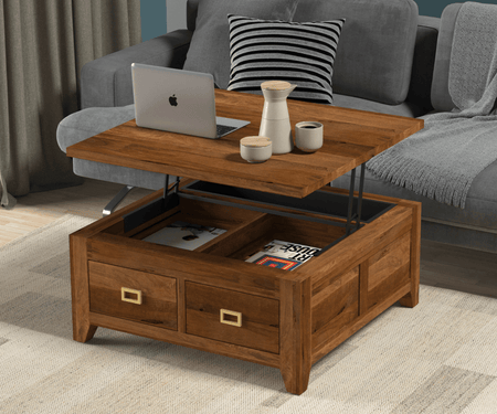 Caledonia Lift Top Coffee Table with Storage