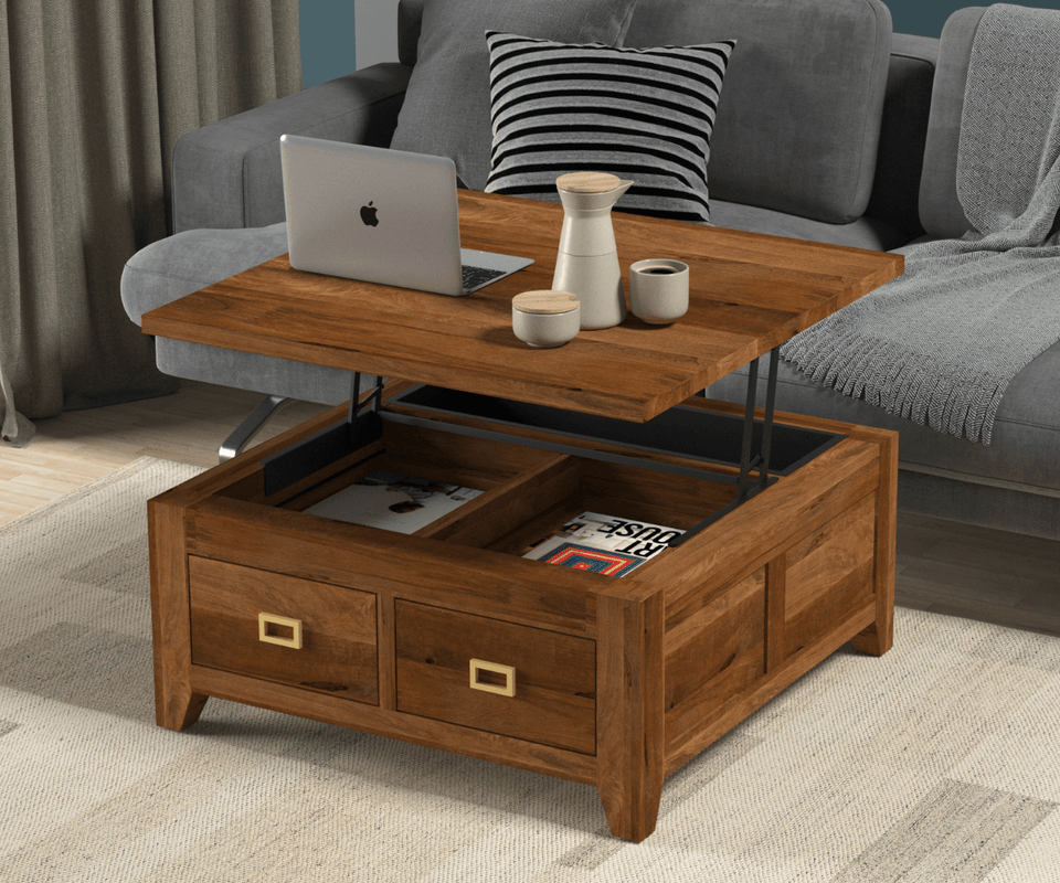 Caledonia Lift Top Coffee Table with Storage
