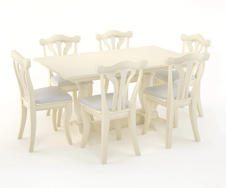 Callenbridge Extendable Double Pedestal Dining Set 6 Seater