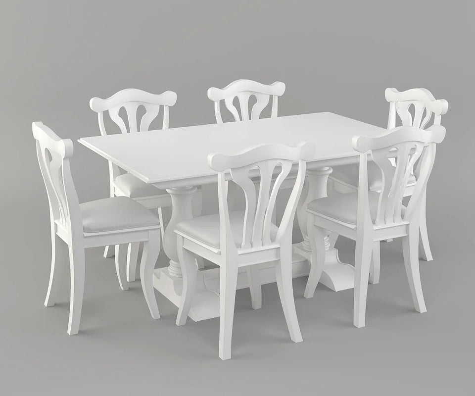 Velostine 5 seater Dining Table with Bench and Chairs Set