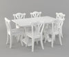 Velostine 5 seater Dining Table with Bench and Chairs Set